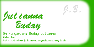 julianna buday business card